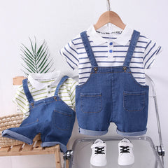 Summer Baby Clothes Suit Children Boys Casual Striped T-Shirt Shorts 2Pcs/Sets Toddler Costume Kids Outfits Infant Tracksuits