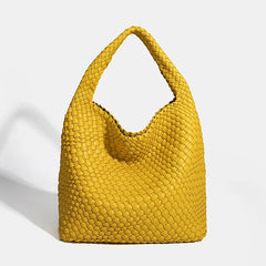 Designer Hand knitting bag PU Large women's Woven tote bag Mistress gift luxury bag