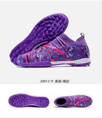 Men Soccer Shoes Long Spikes Soccer Cleats Indoor Sports Shoes Professional