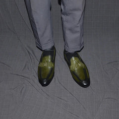 2024 Classic Mens Wedding Dress Shoes Genuine Cowhide Leather Tassel Loafers