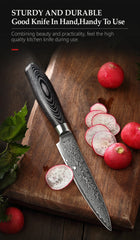 5"Inch Utility Knife Profesional Japanese Damascus Steel Kitchen Knife