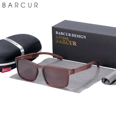 Sunglasses for Men Brand Designer Natural Walnut Wood Sun Glasses