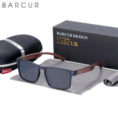 Sunglasses for Men Brand Designer Natural Walnut Wood Sun Glasses