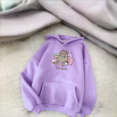 The Cat Hoodie Women Fashion Kawaii Harajuku Sweatshirt Female Cartoon Clothes Coats