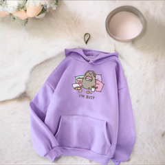 The Cat Hoodie Women Fashion Kawaii Harajuku Sweatshirt Female Cartoon Clothes Coats
