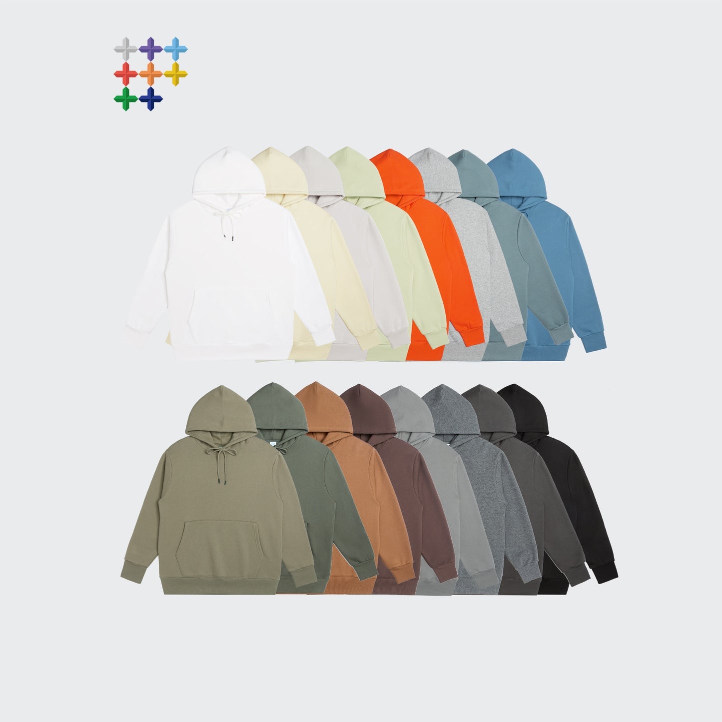 Winter Thick Fleece Lined Men's Hoodies Couple Oversized
