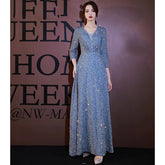 Evening wear Dresses: Elegant Robe De Soiree Zipper Women Party Dresses Plus Size