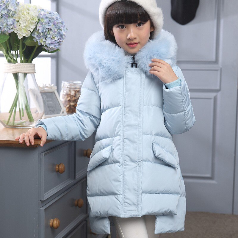Fashion Children Down Jacket Russia Winter Jacket For Girls Thick Duck Down