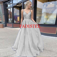 Lace Navy Blue V-neck Vestidos De Fiesta Noche Prom Party Evening Dresses