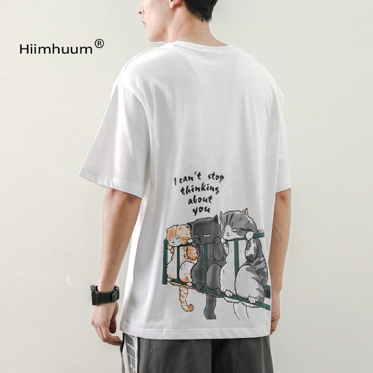 Man Shirt Casual Tshirt Homme O Neck Boys Clothes Summer