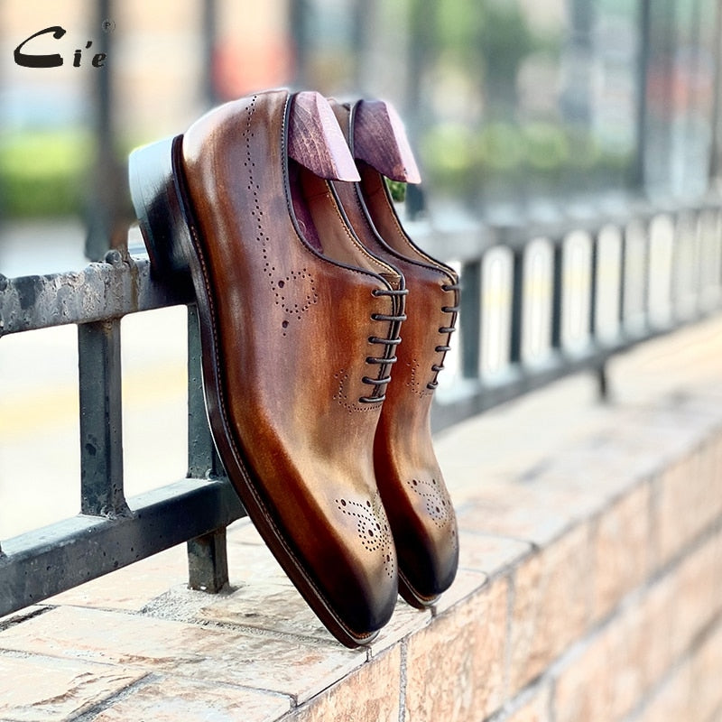 Handmade Calf Leather Outsole Men Dress Shoe Goodyear Welted