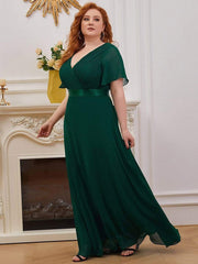 Evening wear Dresses: Women Plus Size Evening Dresses Long Elegant