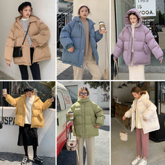 Women Short Jacket Winter Thick Hooded Cotton Padded Coats