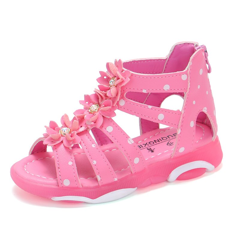 Princess Floral Sandals For Girls Little Big Kids Roman Sandals Children