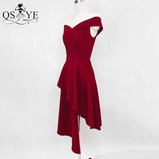 Homecoming Dresses: Prom Dresses Off Shoulder Evening Gown A Line Stretch Party