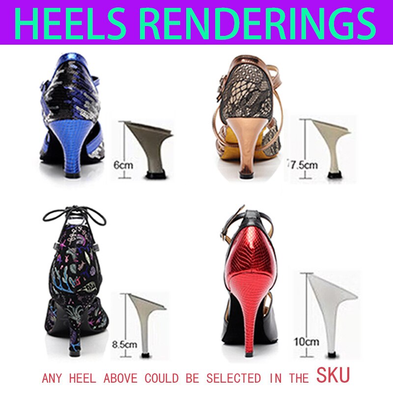 Jazz Salsa Ballroom Square Training Latin Dance Shoes for Women