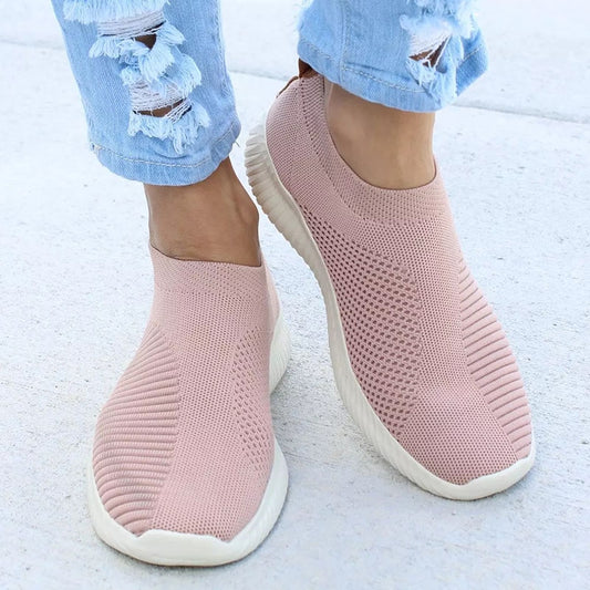 Women Shoes Plus Size 43 Women Vulcanize Shoes Fashion Slip On Sock Shoes