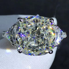 Classic Solid 925 Sterling Silver 3EX Cushion Cut 6CT VVS D Color