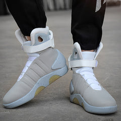 RayZing Men Boots Back To The Future USB Rechargeable Led Shoes for Man