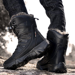 Winter Waterproof Men Boots Plush Super Warm Snow Boots Men Sneakers