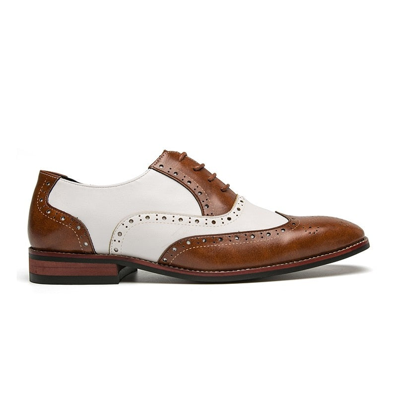 Leather Brogues Men Big Size Fashion Wedding Party Men Dress Shoes