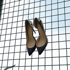 Classic Black High Heels Shoes Woman Pumps 12cm Tacones Pointed Toe