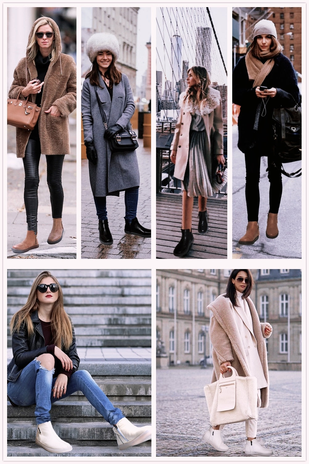 Genuine Leather Cow Women Ankle Boots Warm Fur Waterproof