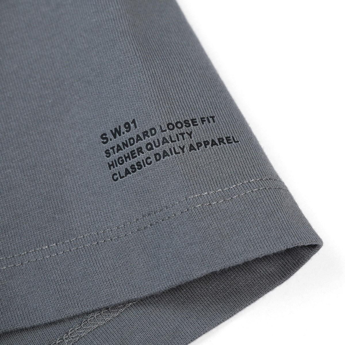 Summer 250g 100% Cotton Fabric T-shirt Men