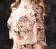 Homecoming Dresses: Evening Dresses Long Dress Colorful Tulle Short Sleeve