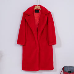 Women Winter Warm Faux Fur Coat Thick Women Long Coat