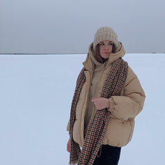 Women Short Jacket Winter Thick Hooded Cotton Padded Coats