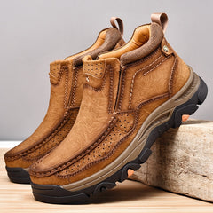 Real Leather Ankle Boots Autumn Winter Mens Shoes Fashion