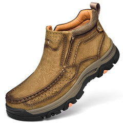 Real Leather Ankle Boots Autumn Winter Mens Shoes Fashion