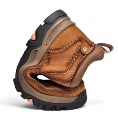 Real Leather Ankle Boots Autumn Winter Mens Shoes Fashion