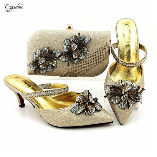 Royal Blue African Shoes And Bag Set To Match Women Italian Design Pumps