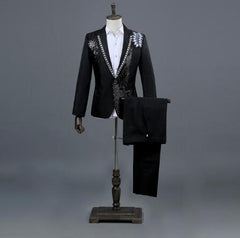 Tuxedo for Mens: Red Diamond Floral Men Suits for Wedding Mens Suits 3 Piece