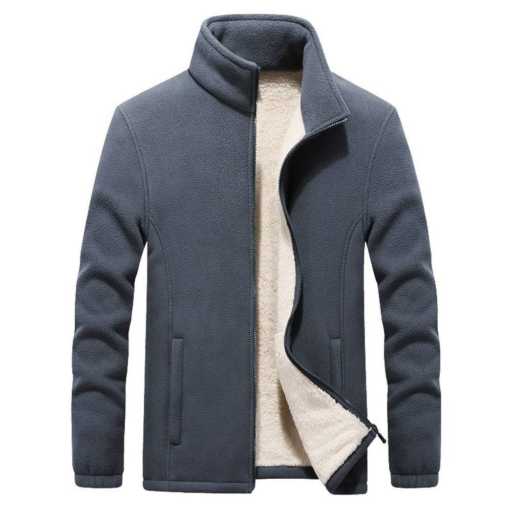 Mens Thick Fleece Jackets Men Outwear Sportswear Wool Liner Warm Jackets