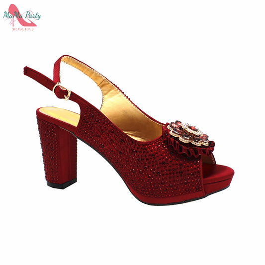 Matching Shoes and Bags: Italian Women Shoes and Bag Set with Platform