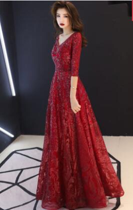 Homecoming Dresses: Sleeves bling Sequins Prom Party