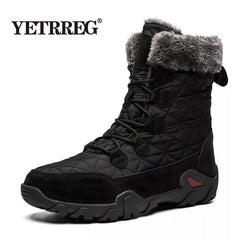 Genuine Leather Men Boots Men Snow Boots Outdoor Super