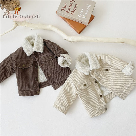 Baby Girl Boy Corduroy Jacket Infant Toddler Child Coat Autumn Spring