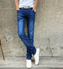 7 Color Men Stretch Skinny Jeans Fashion Casual Slim Fit Denim Trousers Male