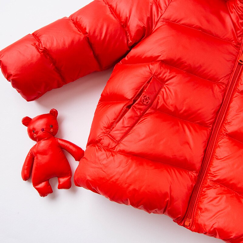 winter baby unisex fashion cartoon hooded down coat children