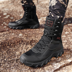 Men High Quality Brand Military Leather Boots Special Force Tactical Desert