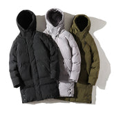 Men's Long Coat Large Size 7XL 8XL Winter Cotton Padded Jacket
