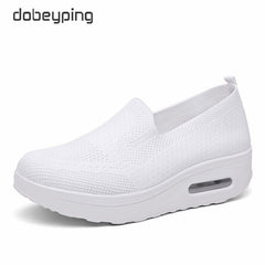 Spring Autumn Women Swing Shoes Mesh Women's Loafers Flat Platforms Female