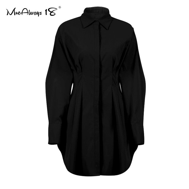 Autumn Winter Bodycon Dress Women Long Sleeve Khaki Pleated