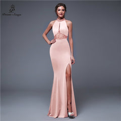 Evening wear Dresses: Evening dress Charming Slit Side Open Prom Formal Party dress