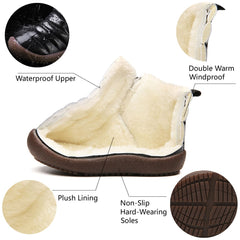 Winter Boots Girls Waterproof Snow Shoes Kids Toddler Keep Warm Children