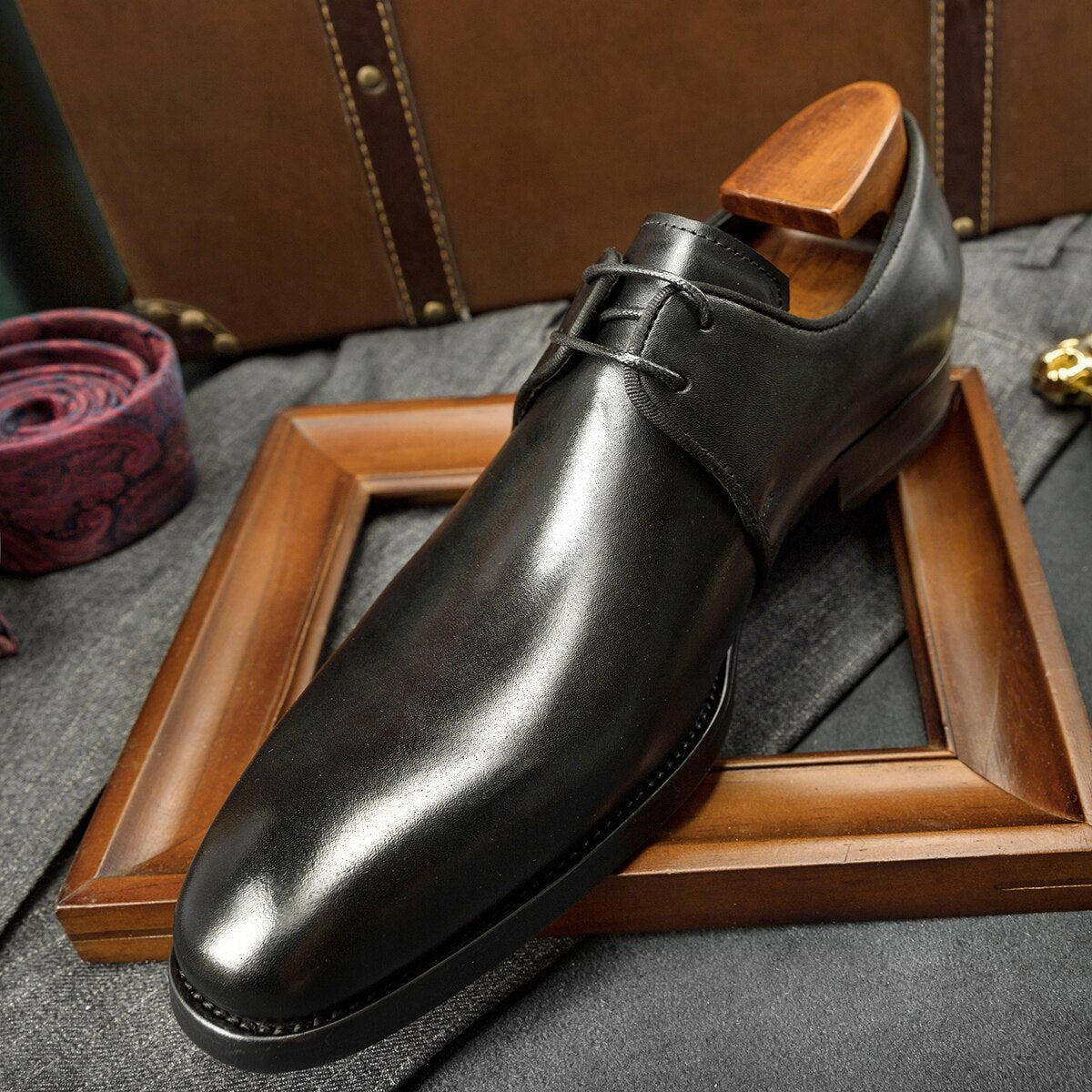 Handmade Shoes Men Summer Style 3 Color Wedding Dress Shoes